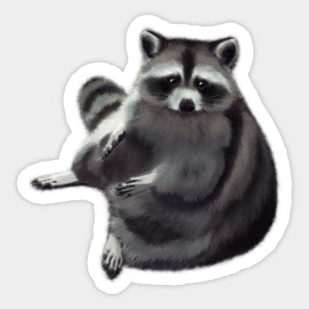 Raccoon Sticker by ImaginativeWild